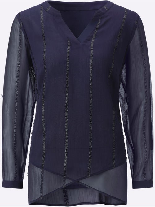 Chemisier Long Fil Brillant Tissé - Taille Standard - helline - Kiabi