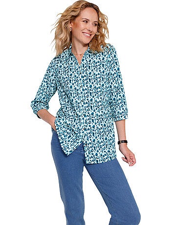 Chemisier Long Joli Motif Léopard - Taille Standard - Moda Vilona