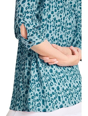 Chemisier Long Joli Motif Léopard - Taille Standard - Moda Vilona