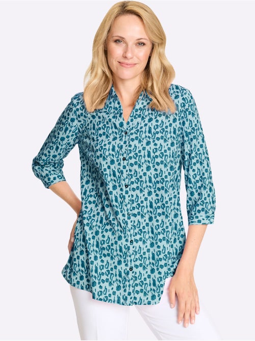 Chemisier Long Joli Motif Léopard - Taille Standard - Moda Vilona - Kiabi
