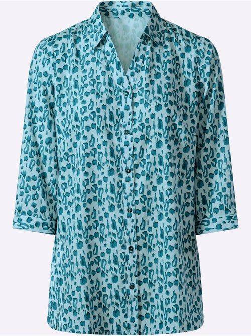Chemisier Long Joli Motif Léopard - Taille Standard - Moda Vilona - Kiabi
