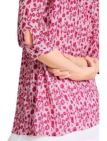 Chemisier Long Joli Motif Léopard - Taille Standard - Moda Vilona