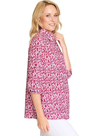 Chemisier Long Joli Motif Léopard - Taille Standard - Moda Vilona