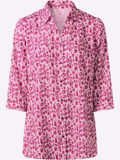 Chemisier Long Joli Motif Léopard - Taille Standard - Moda Vilona - Kiabi