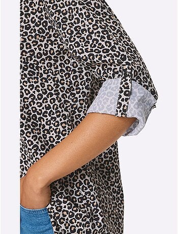 Chemisier Long Légèrement évasé - Taille Standard - Moda Vilona