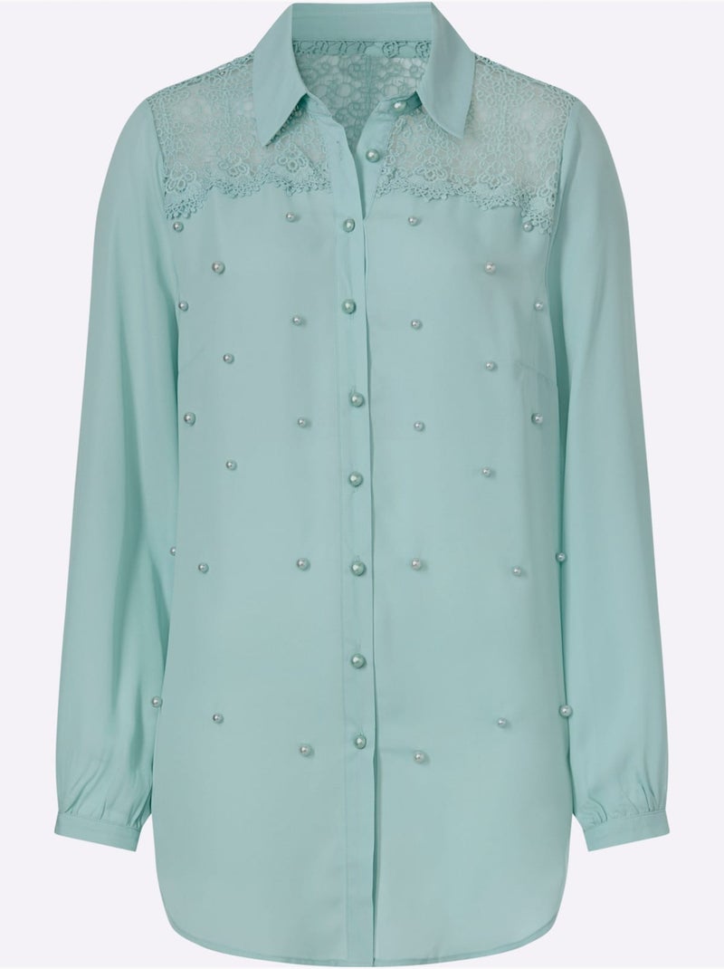 Chemisier Long Longueur Tendance - Taille Standard - Witt Menthe - Kiabi