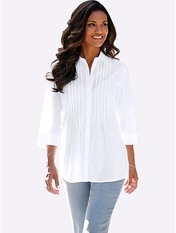 Chemisier Long Manches 3/4 Fendues - Taille Standard - Moda Vilona