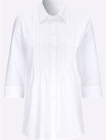 Chemisier Long Manches 3/4 Fendues - Taille Standard - Moda Vilona