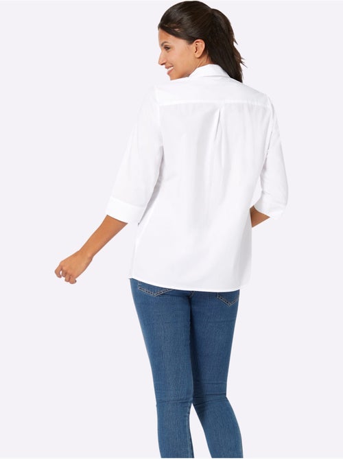 Chemisier Long Manches 3/4 Fendues - Taille Standard - Moda Vilona - Kiabi