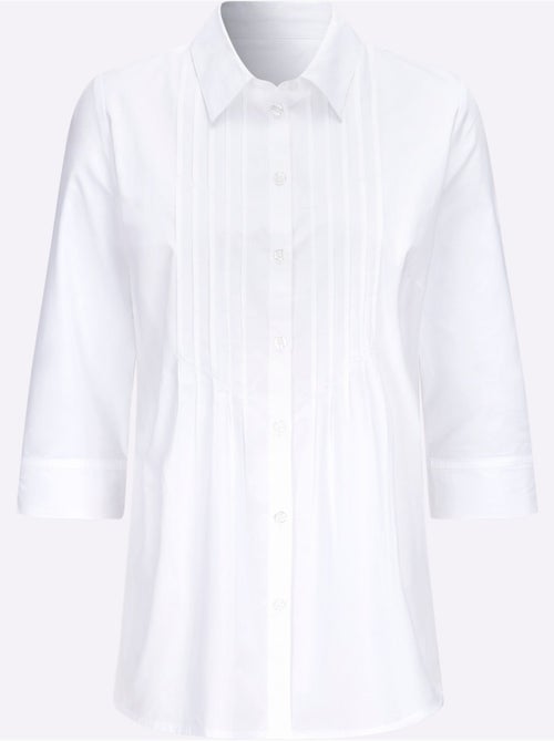 Chemisier Long Manches 3/4 Fendues - Taille Standard - Moda Vilona - Kiabi