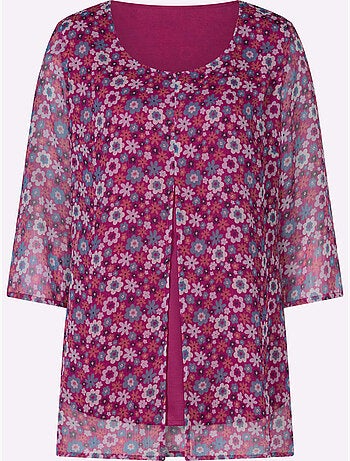 Chemisier long manches transparentes - taille standard - moda vilona