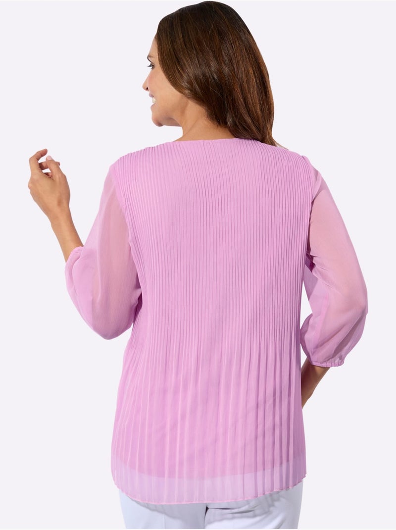 Chemisier Long Matière Facile à Entretenir - Taille Standard - Witt Rose - Kiabi