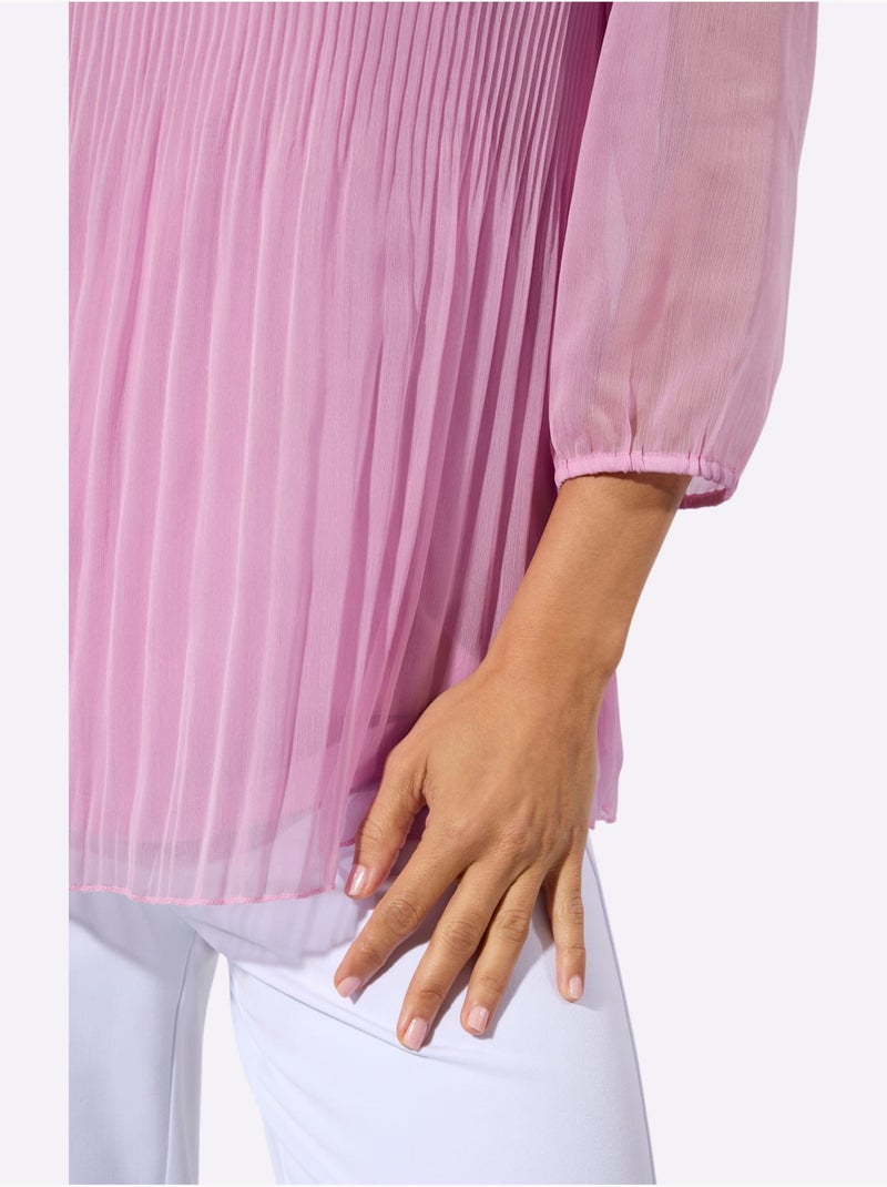Chemisier Long Matière Facile à Entretenir - Taille Standard - Witt Rose - Kiabi