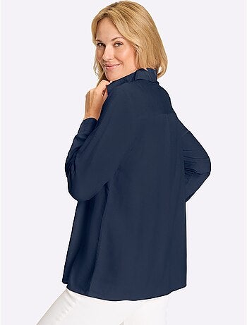 Chemisier Long Mélange Viscose-lin Estival - Taille Standard - Moda Vilona