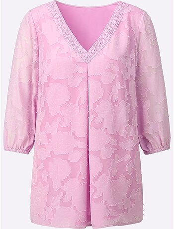 Chemisier Long Motif Jacquard Original - Taille Standard - Witt