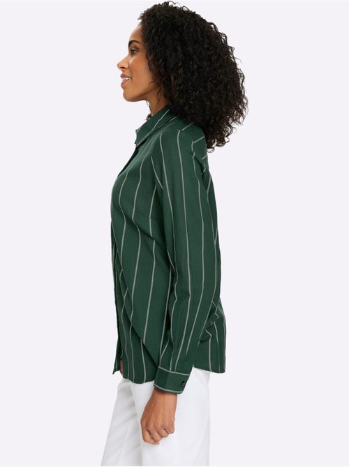 Chemisier long pur coton - taille standard - moda vilona - Kiabi