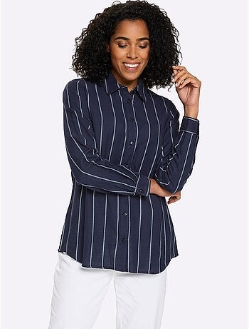 Chemisier long pur coton - taille standard - moda vilona