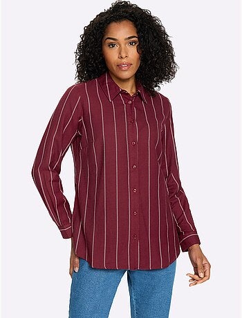 Chemisier long pur coton - taille standard - moda vilona