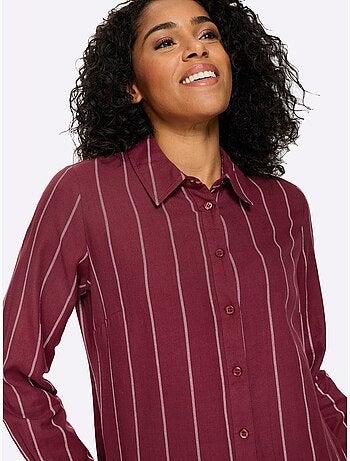 Chemisier long pur coton - taille standard - moda vilona