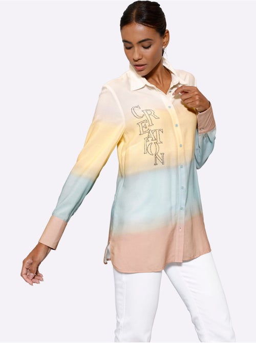 Chemisier long pure viscose - taille standard - helline - Kiabi Chemisier long pure viscose - taille standard - helline - Kiabi