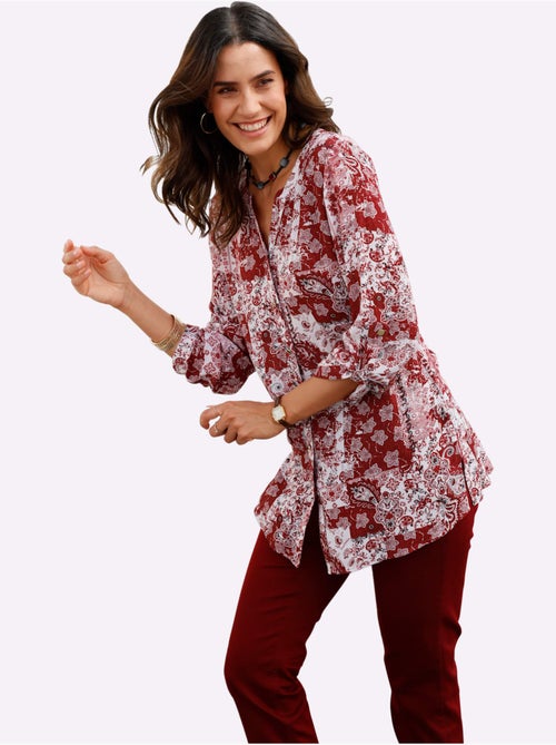 Chemisier Long Pure Viscose - Taille Standard - Witt - Kiabi Chemisier Long Pure Viscose - Taille Standard - Witt - Kiabi