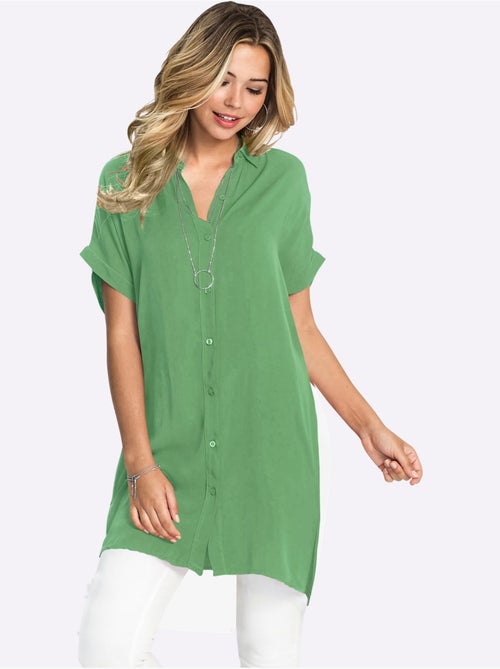 Chemisier Long Pure Viscose - Taille Standard - Witt - Kiabi Chemisier Long Pure Viscose - Taille Standard - Witt - Kiabi
