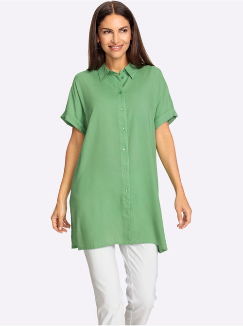 Chemisier Long Pure Viscose - Taille Standard - Witt - Kiabi Chemisier Long Pure Viscose - Taille Standard - Witt - Kiabi
