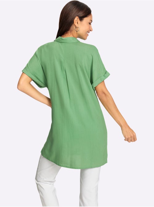 Chemisier Long Pure Viscose - Taille Standard - Witt - Kiabi Chemisier Long Pure Viscose - Taille Standard - Witt - Kiabi