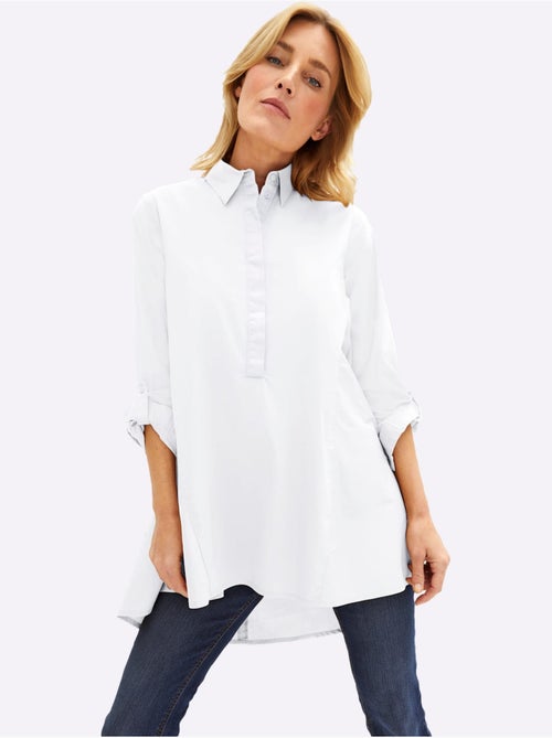 Chemisier Long Qualité Coton - Taille Standard - Witt - Kiabi Chemisier Long Qualité Coton - Taille Standard - Witt - Kiabi