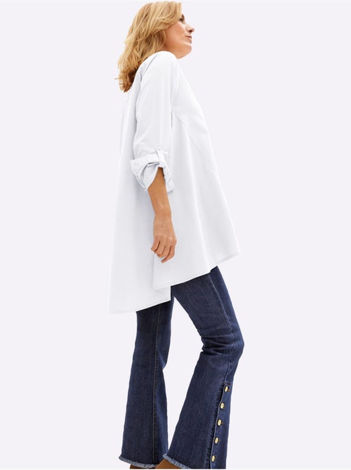 Chemisier Long Qualité Coton - Taille Standard - Witt - Kiabi Chemisier Long Qualité Coton - Taille Standard - Witt - Kiabi