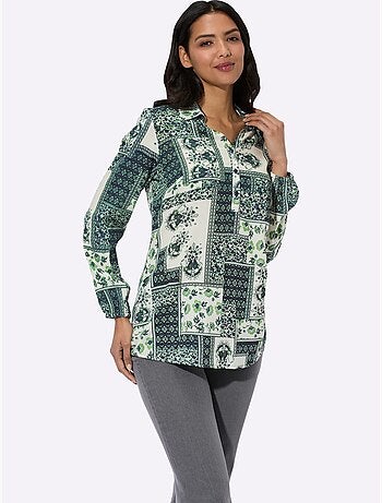 Chemisier Long Qualité Tissée - Taille Standard - Moda Vilona