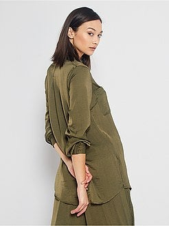 Chemisier long satiné - Kiabi