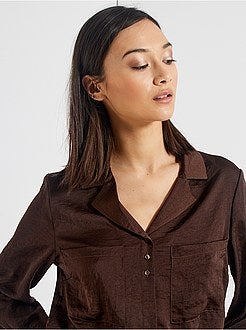 Chemisier long satiné - Kiabi