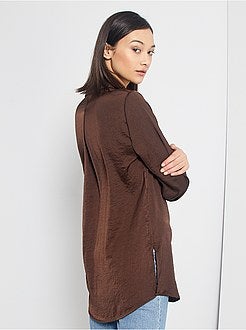 Chemisier long satiné - Kiabi