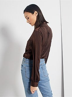 Chemisier long satiné - Kiabi