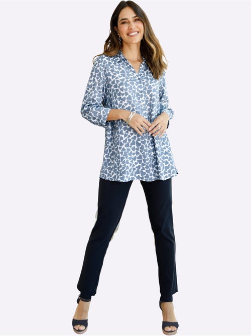 Chemisier Long Viscose Douce Et Fluide - Taille Standard - Moda Vilona - Kiabi
