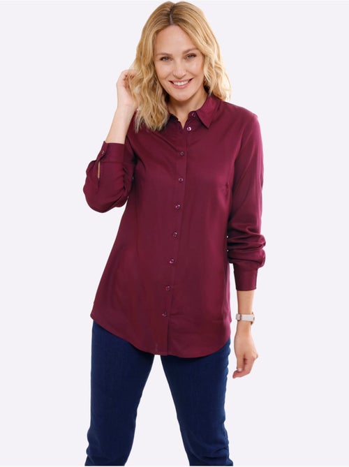 Chemisier Long Viscose Douce Et Fluide - Taille Standard - Moda Vilona - Kiabi Chemisier Long Viscose Douce Et Fluide - Taille Standard - Moda Vilona - Kiabi