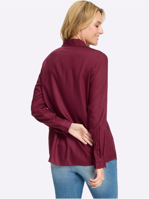 Chemisier Long Viscose Douce Et Fluide - Taille Standard - Moda Vilona - Kiabi Chemisier Long Viscose Douce Et Fluide - Taille Standard - Moda Vilona - Kiabi