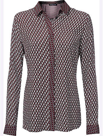 Chemisier Look Graphique, Aspect Patchwork - Taille Standard - helline