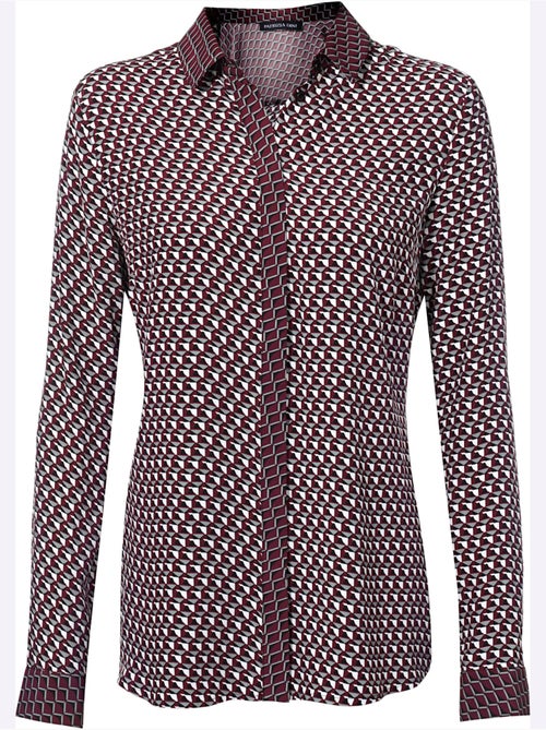 Chemisier Look Graphique, Aspect Patchwork - Taille Standard - helline - Kiabi