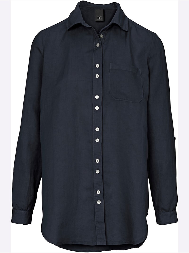 Chemisier Look Tendance - Taille Standard - Helline Bleu marine - Kiabi
