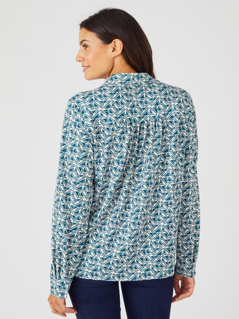 Chemisier maille chaude - Damart Vert - Kiabi