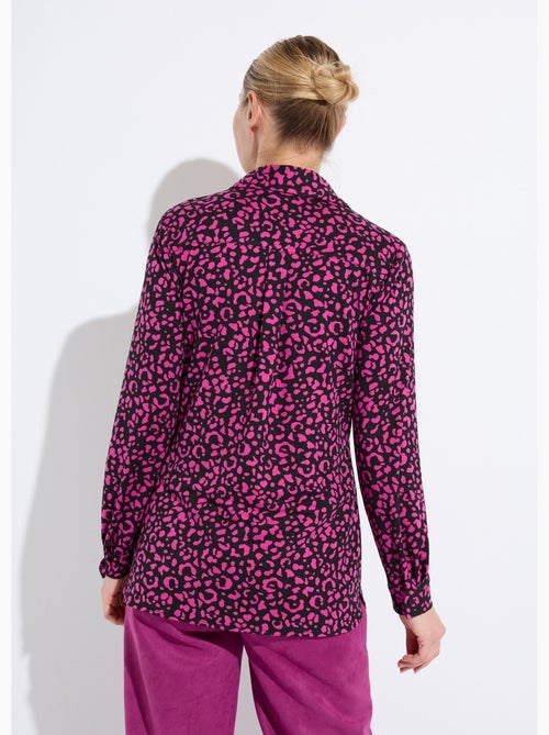 Chemisier maille chaude imprimé peau de bête - Afibel - Kiabi