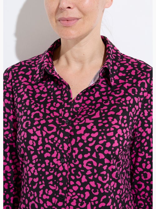 Chemisier maille chaude imprimé peau de bête - Afibel - Kiabi