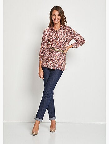 Chemisier maille chaude imprimée - Afibel