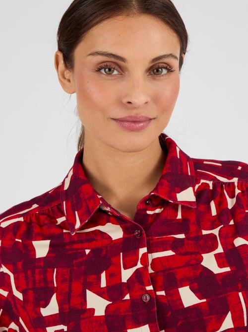 Chemisier maille fluide viscose stretch - Damart - Kiabi