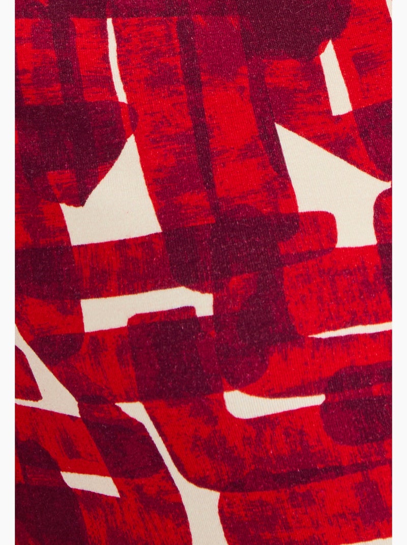 Chemisier maille fluide viscose stretch - Damart Rouge - Kiabi