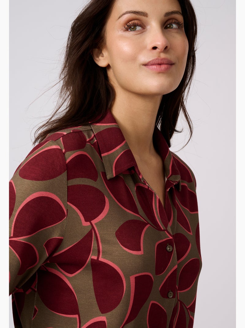 Chemisier maille stretch - Damart Vert - Kiabi