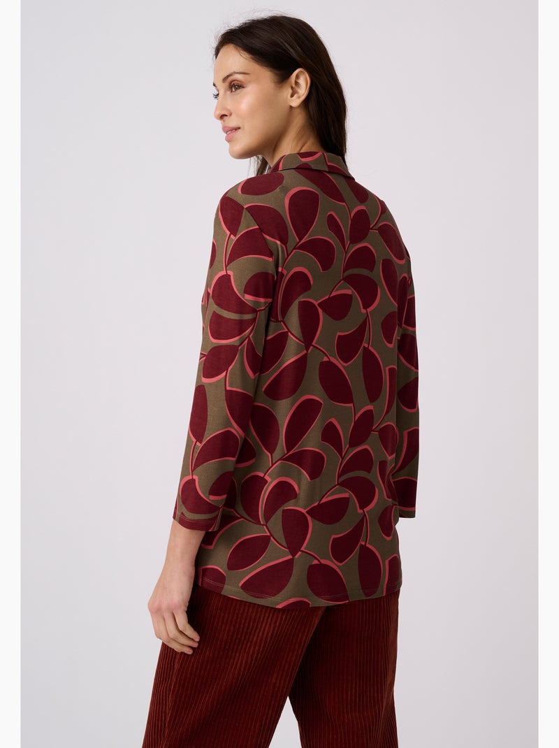 Chemisier maille stretch - Damart Vert - Kiabi