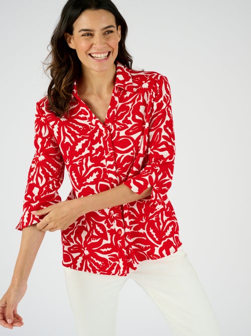 Chemisier maille texturée - Damart - Kiabi